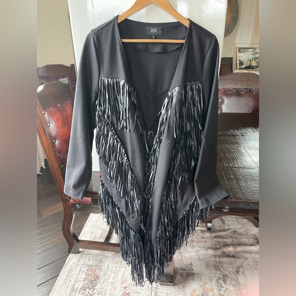 GOLDIE fringe black jacket - Picture 5 of 5